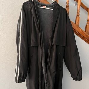 Black swimming parka